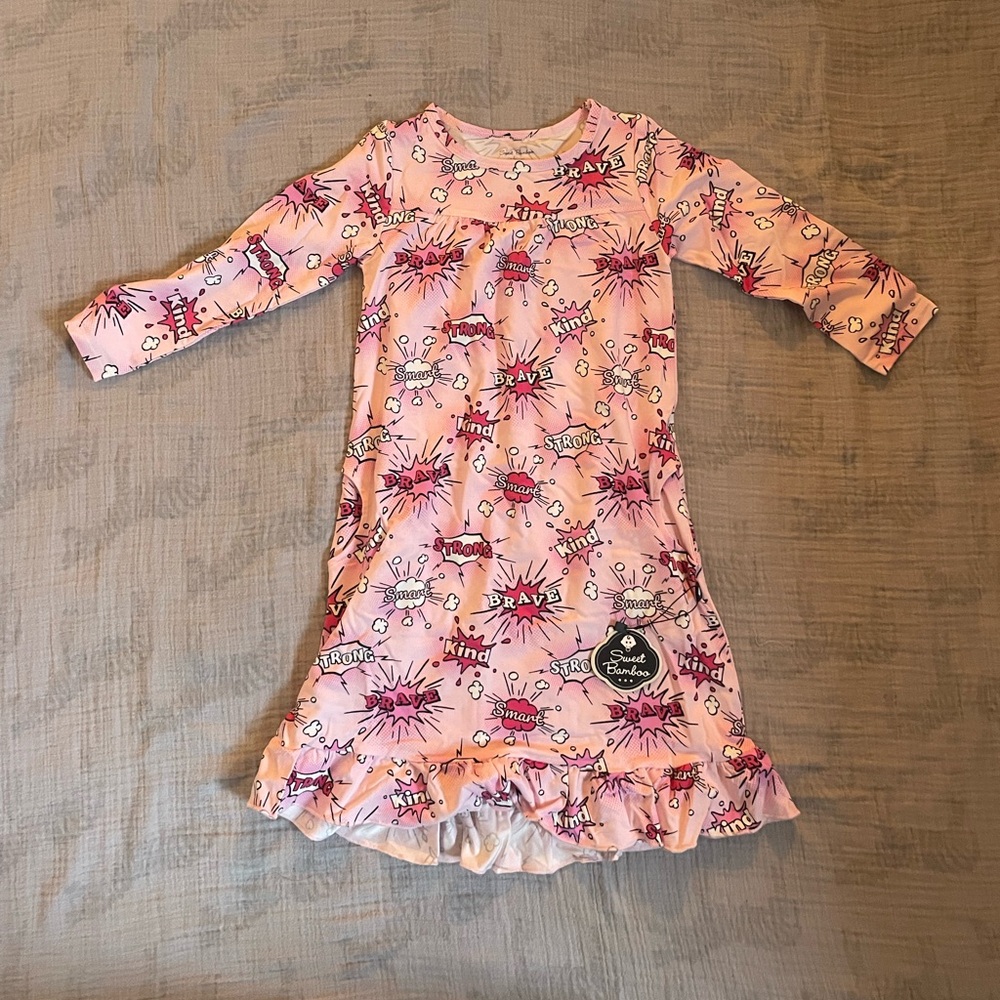 Boho Dress Hero Pink Sweet Bamboo 3T